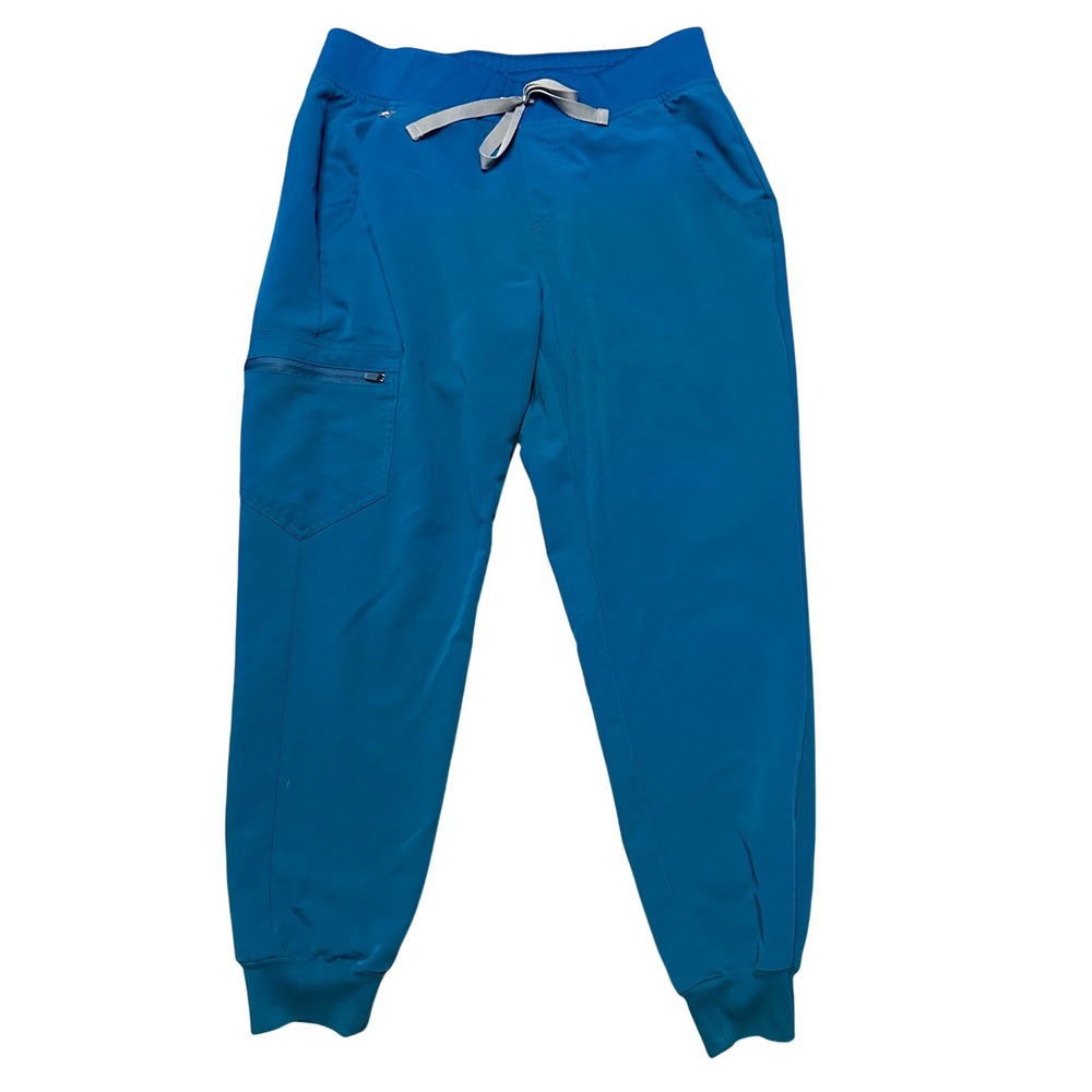 Figs Zamora Jogger Scrub Pants PACIFIC BLUE Medium Petite